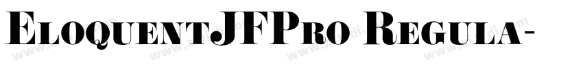 EloquentJFPro Regula字体转换